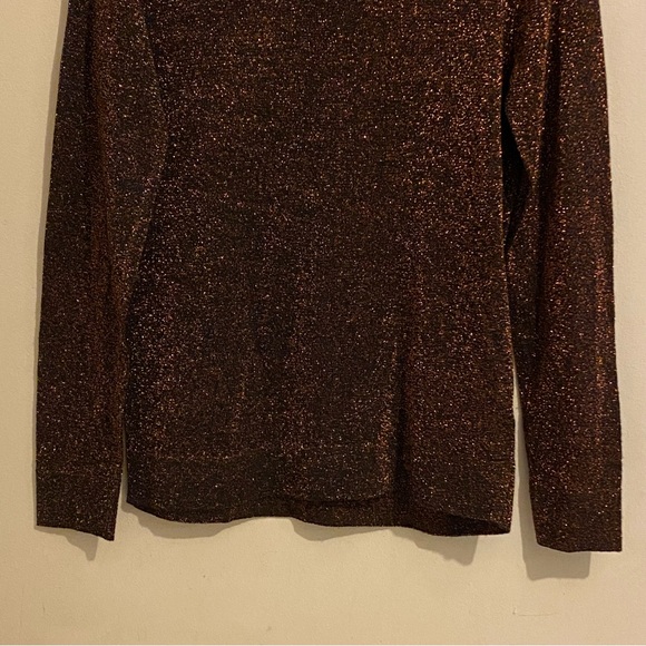 THML Anthologies Blouse Metallic Size Medium Festival Shimmer Party Glam Concert - Picture 4 of 10